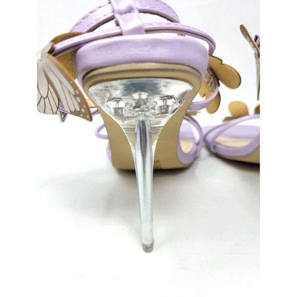 Enchanting Butterfly Stilettos with Clear Heels, Lavender, Size US 9 (EU 40) - Picture 9 of 10